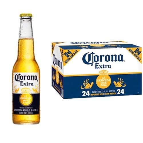 BUENA OFERTA 24% DESCUENTO Corona Cerveza Lager Ligera y Refrescante, 4 Packs de 6 Botellas x 35,5 cl, 4,5% Volumen de Alcohol
