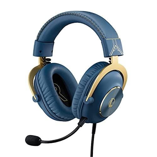 OFERTÓN SUPREMO 67% DESCUENTO Logitech G PRO X Auriculares Gaming Blue VO!CE, Micrófono Extraíble, Almohadillas de Espuma Viscoelástica, DTS 7.1, Transductores PRO G 50 mm, Edición Oficial League of Legends Azul/Oro