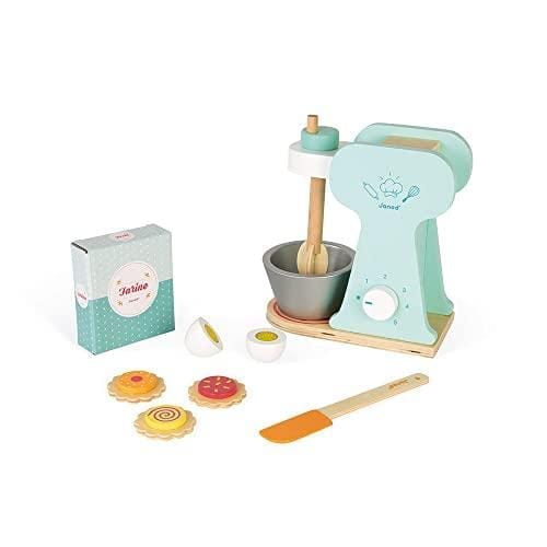 DESCUENTAZO 62% DESCUENTO Janod Set de Pastelería de Madera Juguete de Imitación de Cocina y Vajilla 6 Accesorios Incluidos A partir de 8 Años, J06605