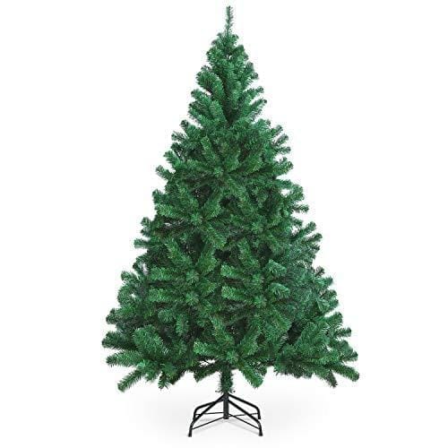OFERTÓN SUPREMO 66% DESCUENTO OUSFOT Árbol de Navidad de 6 pies con Bolsa de Almacenamiento Oxford 600D Reutilizable, PVC, Polietileno, 815 Ramas, Soporte de Metal Plegable, decoración de Navidad Artificial