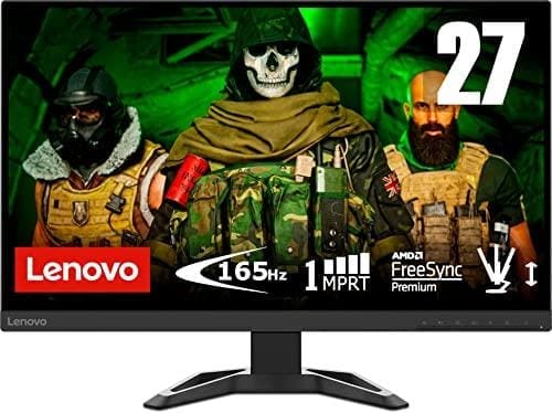 DESCUENTAZO 51% DESCUENTO Lenovo G27q 30 68,58 cm (27 Pulgadas, 2560 x 1440, WQHD, 165 Hz, WideView, 350 nits, antirreflectante) Monitor (HDMI, DisplayPort, Tiempo de Respuesta de 1 ms, AMD Radeon FreeSync), Color Negro