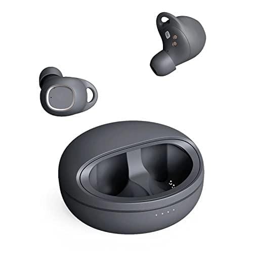 m MU Auriculares Inalambricos, Auriculares Inalámbricos Bluetooth 5.1 con 4 Micrófonos,35 Horas HiFi Stereo Bluetooth Auriculares In Ear, IPX5 Impermeable, Cascos Inalambricos con USB C Quick Charge
