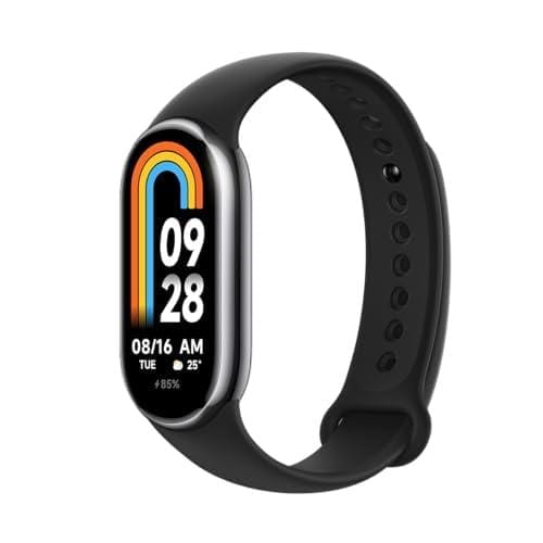 Xiaomi Smart Band 8 Pulsera de Actividad, Autonomía de hasta 16 días, Pantalla AMOLED con Tasa de refresco de 60 Hz, 5 ATM, 150 Modos Deportivos, Negro (Versión ES)
