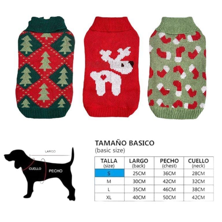 COTTECOTA-Jerséis para perros, Suéter para perros de Navidad, Ropa para perros y gatos, Ropa para Mascotas Perro Gato Navidad Jersey para perro pequeño, Jersey Corazones Perro Pequeño Abrigo Navideño Mascotas Disfraces de Navidad para Mascotas | Miravia