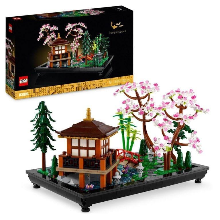 Kit de construcción LEGO® Icons 10315 Jardín Meditativo; idea de regalo para adultos; set de construcción y exposición para el hogar o la oficina (1363 piezas) | Miravia