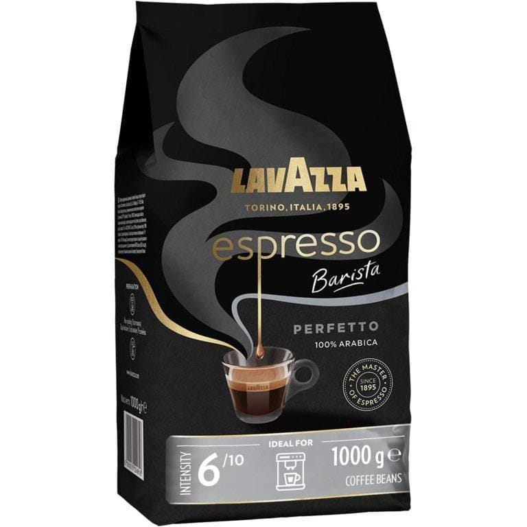 Lavazza, Espresso Barista Perfetto, Café en Grano Tostado, Ideal para Máquina de Café Espresso o Superautomática, con Notas Aromáticas Florales, 100% Arábica, Intensidad 6/10, Tueste Medio, 1 kg | Miravia