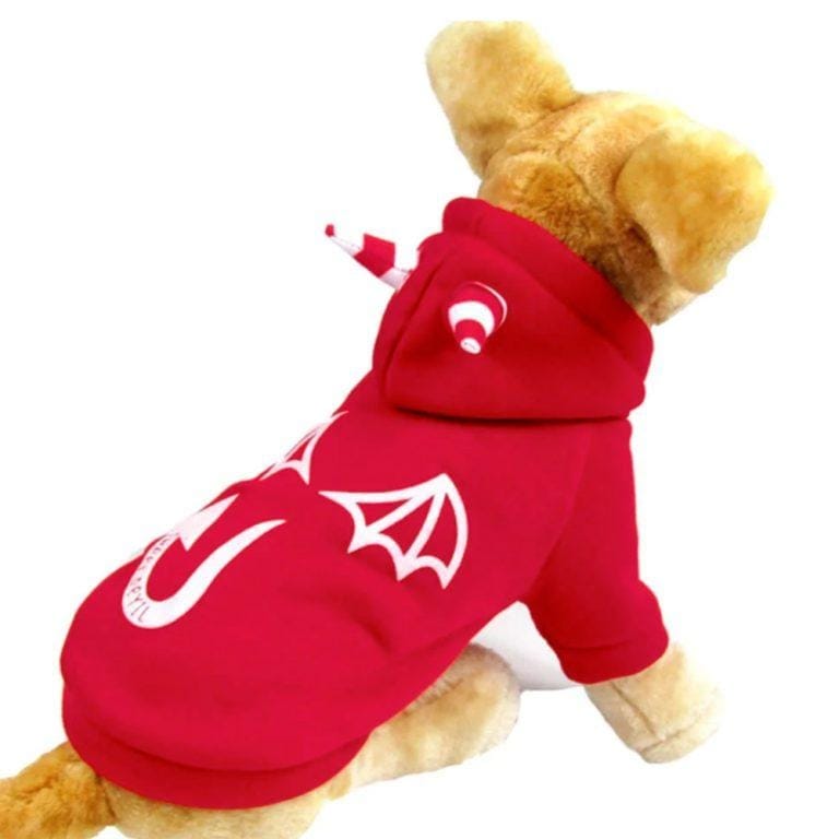 Perro primavera, otoño e invierno ropa de mascotas pies calientes suéter ropa de mascotas Perro diablo suéter | Miravia