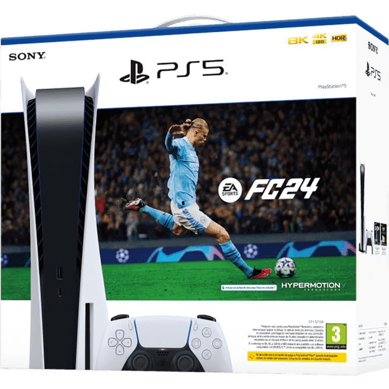 Sony Playstation 5 Standard Con lector (Chassis C) + FC24 – PS5 | Miravia