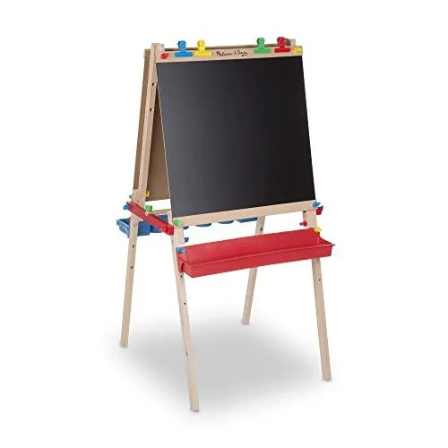 OFERTÓN SUPREMO 73% DESCUENTO Melissa & Doug Caballete de Madera de Arte, Caballete de pintura para manualidades, Caballete y pizarra todo en 1, Rollo de Papel, Pizarra blanca, Pizarra de tiza, 3 + años, Regalo para niños o niñas