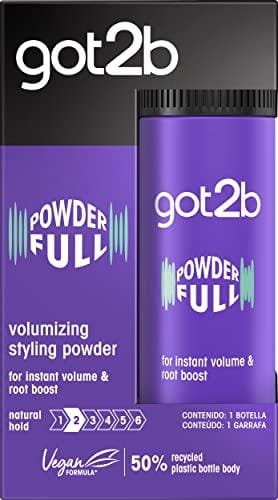 29% DESCUENTO Got2b Polvos volumen POWDER’ful – Polvos para levantar la raíz – Textura matificante – Lleva tu volumen a nuevas dimensiones, el paquete puede variar