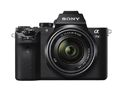 BUENA OFERTA 34% DESCUENTO Sony Alpha 7 II Cámara evil de fotograma completo con objetivo Zoom Sony 28 70mm f/3.5 5.6, 24.3 Megapíxeles, enfoque automático híbrido rápido, estabilización de imagen óptica de 5 ejes