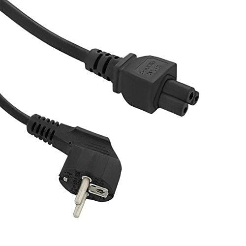Qoltec 50548 Cable (1,4 m, Male Connector/Female Connector, CEE7/7, C5 acoplador, 250 V, Negro)