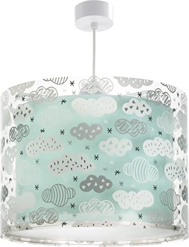 DESCUENTAZO 58% DESCUENTO Dalber Lámpara Infantil De Techo Clouds Nubes, Verde, 40 x 25 cm, Ø33 cm