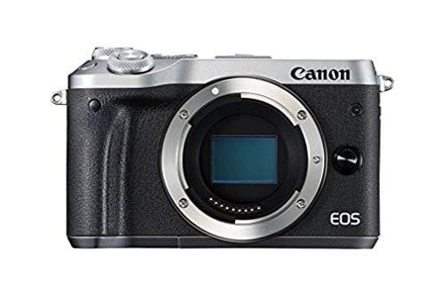 Canon EOS M6 Cámara Evil de 24.2 MP (Pantalla táctil de 3.0», DIGIC 7, NFC, Dual Pixel CMOS AF, Bluetooth, 5 Axis Digital IS, Full HD, WiFi) Plata Solo Cuerpo