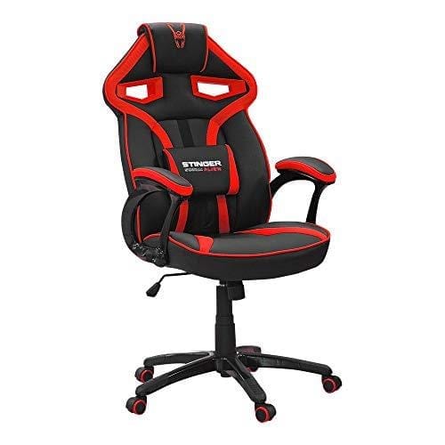 DESCUENTAZO 49% DESCUENTO Woxter Stinger Station Alien V2.0 Red Silla Gaming (Eje de Acero, Levantamiento (Gas Pistón Clase 4), Ergonómica, Reposabrazos Acolchados, Altura Ajustable, Ruedas antiarañazos y Cojín Lumbar)