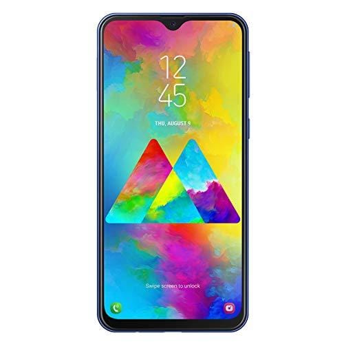Samsung Galaxy M20 Smartphone, FHD+ Infinity V Display 6.3, 4 GB RAM, 64 GB ROM, azul