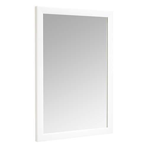 Amazon Basics Espejo para pared rectangular, marco estándar, blanco, 50,8 x 71,1 cm