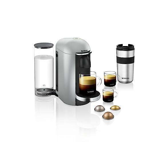 OFERTÓN SUPREMO 69% DESCUENTO Krups Vertuo Plus Silver Máquina espresso Nespresso, Cafetera espresso, 5 tamaños de tazas, 1,8 L, Cápsula de café, Espresso YYY4152FD