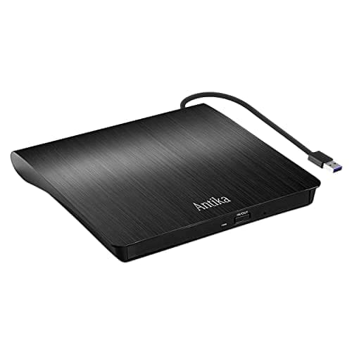 BUENA OFERTA 33% DESCUENTO Antika Grabadora de DVD /CD +/ RW, Unidad Externa USB 3.0, Dispositivo Lector de Tarjetas portátil Ultrafino Compatible con Mac/OS/XP/Vista/Win10/Win7/Win8