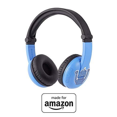BuddyPhones PlayTime, nuevos auriculares con Bluetooth Made for Amazon, azul, para edades de 3 a 7 años