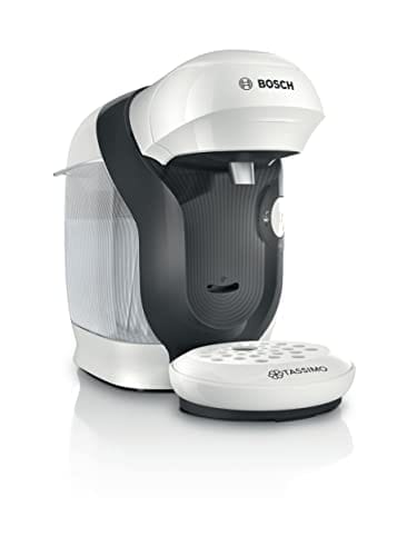 OFERTÓN SUPREMO 71% DESCUENTO BOSCH máquina multibebida TASSIMO STYLE, TAS1104, hasta 70 bebidas, OneTouch, servicio individual, tamaño compacto, INTELLIBREW, blanco