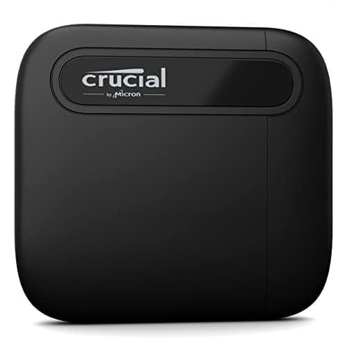 DESCUENTAZO 57% DESCUENTO Crucial X6 2TB SSD Portátil Hasta 800MB/s PC y Mac Unidad de Estado Sólido Externa USB 3.2, USB C CT2000X6SSD9