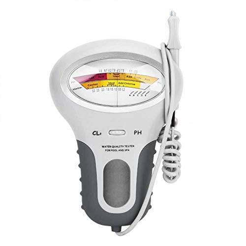 OFERTÓN SUPREMO 73% DESCUENTO VBESTLIFE Probador de Calidad del Agua, medidor de pH, medidor de Cloro, Detector de Agua, para Piscina, para Agua Potable, sin batería, Pantallas Grandes, probador de Agua Digital