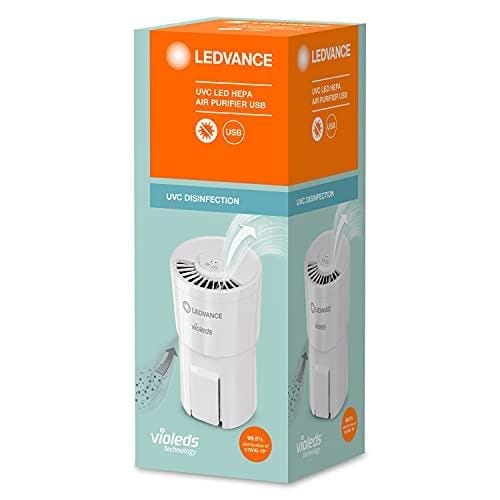 OFERTÓN SUPREMO 86% DESCUENTO LEDVANCE Purificador de aire UVC HEPA, purificador de aire,potencia UV C total para desinfectar y para un clima ambiental agradable, móvil y utilizable en cualquier lugar a través de un cable USB