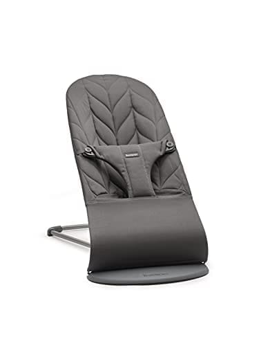 DESCUENTAZO 40% DESCUENTO BabyBjörn Hamaca Bliss, Algodón, Acolchado pétalo, Antracita