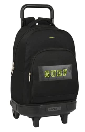 MOCHILA GDE. C/RUEDAS COMPACT EXT.SIMPLE SAFTA «SURF»