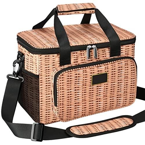 nutmanel Bolsa Térmica, Bolsa Isotérmica Porta Alimentos Conservación del calor a largo plazo/Gran capacidad para acampar Senderismo BBQ