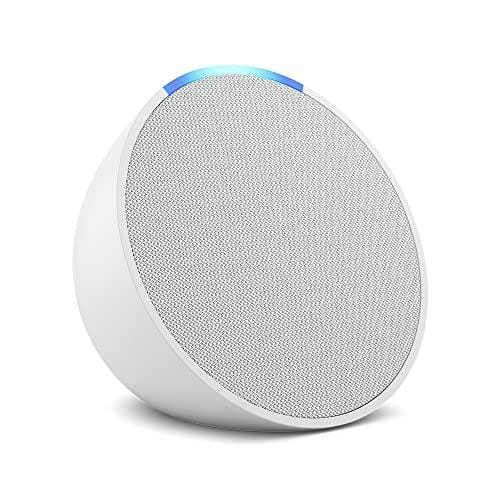 DESCUENTAZO 58% DESCUENTO Echo Pop | Altavoz inteligente Bluetooth con Alexa de sonido potente y compacto | Blanco