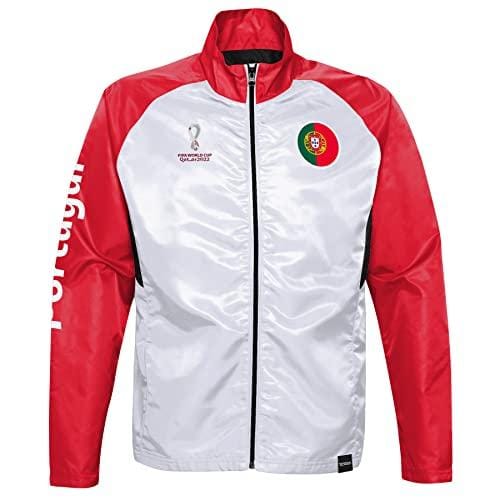 FIFA Entrenamiento Oficial de la Copa Mundial 2022 Portugal Chaqueta Deportiva, Rojo, XXL para Hombre