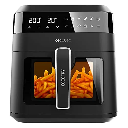 BUENA OFERTA 34% DESCUENTO Cecotec Freidora sin Aceite 6 L de Aire Cecofry Experience Window 6000. 1300 W, Tecnología PerfectCook, Temperatura regulable, Ventana, Panel de Control Táctil, 9 Modos, Temporizador