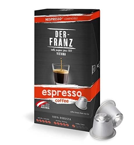 Cápsulas de café compatibles con Nespresso, 1 x 10 Cápsulas, Espresso