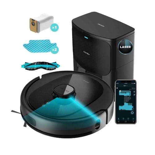 DESCUENTAZO 50% DESCUENTO Cecotec Robot Aspirador Conga 8290 Immortal Ultra Power Home X Treme. iTech Laser Eye, 7000 Pa, 280 m2, Room Plan, 10 Modos, Area restringida, Scrubbing, Total Surface, Bolsa de 3 L, App