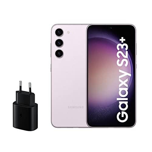 DESCUENTAZO 42% DESCUENTO SAMSUNG Galaxy S23+, 256GB + Cargador de 45W Smartphone Android, Batería de 4700 mAh, Smartphone Desbloqueado, Color Rosa (Versión Española)