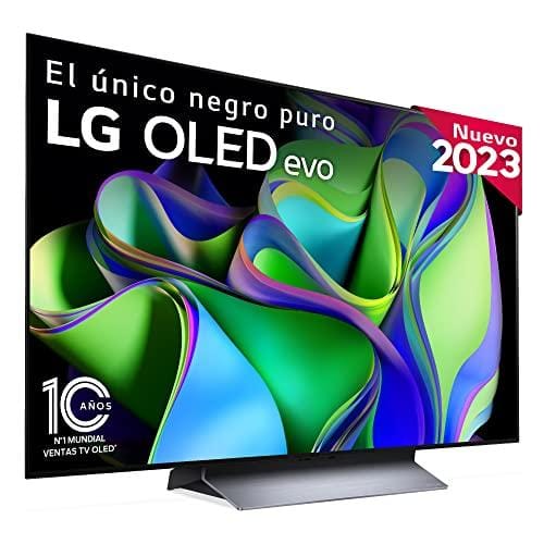 DESCUENTAZO 57% DESCUENTO LG OLED48C34LA 48″, 4K OLED EVO, Smart TV, webOS23, Procesador Máxima Potencia, Dolby Vision, Dolby Atmos, Gaming, Alexa/Google Assistant