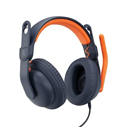 Logitech Auriculares con Cable Zone Learn para Estudiantes Over Ear, Azul