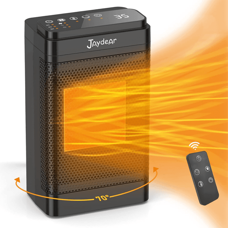 Calefactor 1200W/1500 W, LED de bajo consumo y silencioso, con termostato, mecanismos de protección, protección antivuelco, temporizador de 12 horas, función oscilante, 3 modos diferentes (Entilator), negro | Miravia