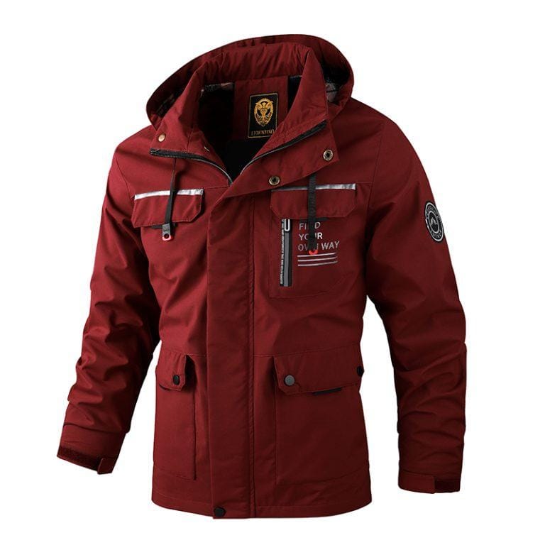 Chaqueta impermeable con capucha desmontable para hombre, prendas de vestir ajustadas, informales, a la moda, estilo Bomber táctico, primavera y otoño, novedad de 2023 | Miravia