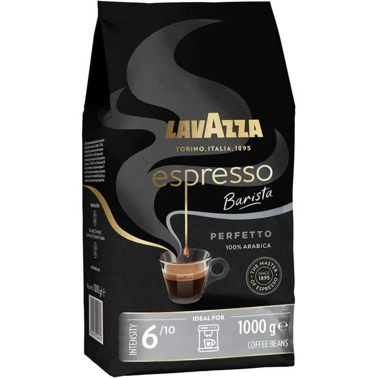 Lavazza, Espresso Barista Perfetto, Café en Grano Tostado, Ideal para Máquina de Café Espresso o Superautomática, con Notas Aromáticas Florales, 100% Arábica, Intensidad 6/10, Tueste Medio, 1 kg | Miravia