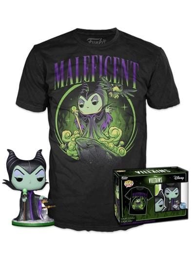 Pop Tees Malefica Disney Diamond Special Edition + Camiseta Exclusiva Funko | Miravia