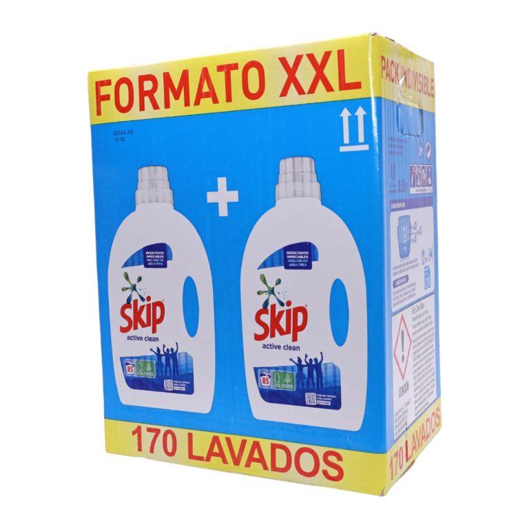 SKIP Detergente Liquido Active Clean 85+85 Lavados 2 x 4,25 Litros | Miravia