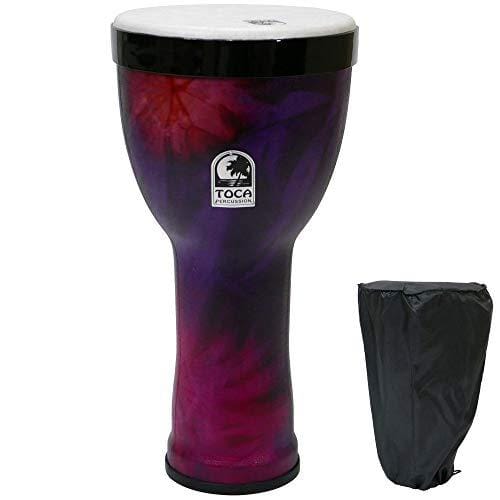 TOCA Nesting Drums Freestyle II (tambores de PVC resistentes a la intemperie, para interior y exterior, ahorran espacio, ligeros, para educación musical y terapia, diámetro: 10″), Woodstock Purple
