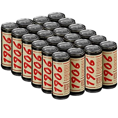 BUENA OFERTA 25% DESCUENTO 1906 Reserva Especial Cerveza Lager Extra, Pack de 24 Latas x 33 cl, Sabor y Aroma Tostado, Galardonada Internacionalmente, 6,5% Volumen de Alcohol