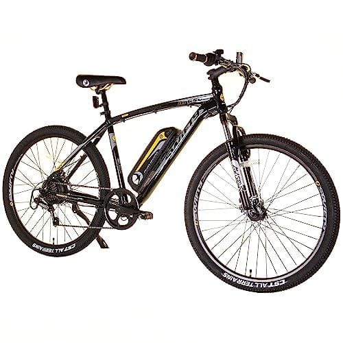 Swifty Mountain Ebike Bicicleta eléctrica todo terreno Bicicleta óptima para ir al trabajo con cambio Shimano de 7 velocidades y frenos de disco Hasta 25 millas con una carga para adultos