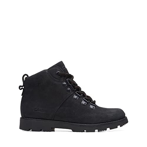 Clarks Heath Hike K, Combat Boot Bebé Niños, Negro, 25.5 EU