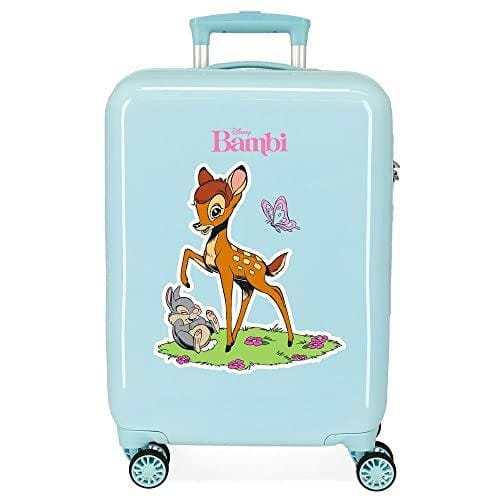 40% DESCUENTO Disney Bambi Maleta de cabina Azul 38x55x20 cms Rígida ABS Cierre de combinación lateral 34L 2 kgs 4 Ruedas dobles
