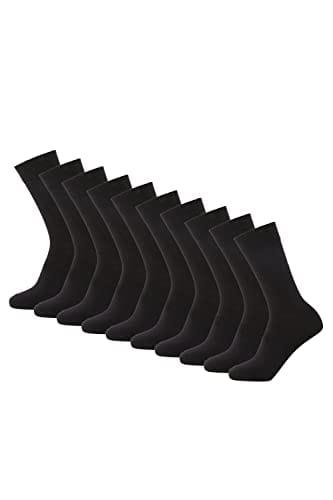 56% DESCUENTO Antonio Rossi Calcetines Unisex Lisos Antonio Rossi (Paquete de 5/10/20), Calcetines Unisex adulto, Negro (Paquete de 10), 39 42
